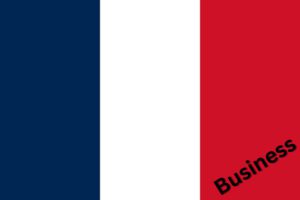 Business Französisch lernen Flagge Frankreich