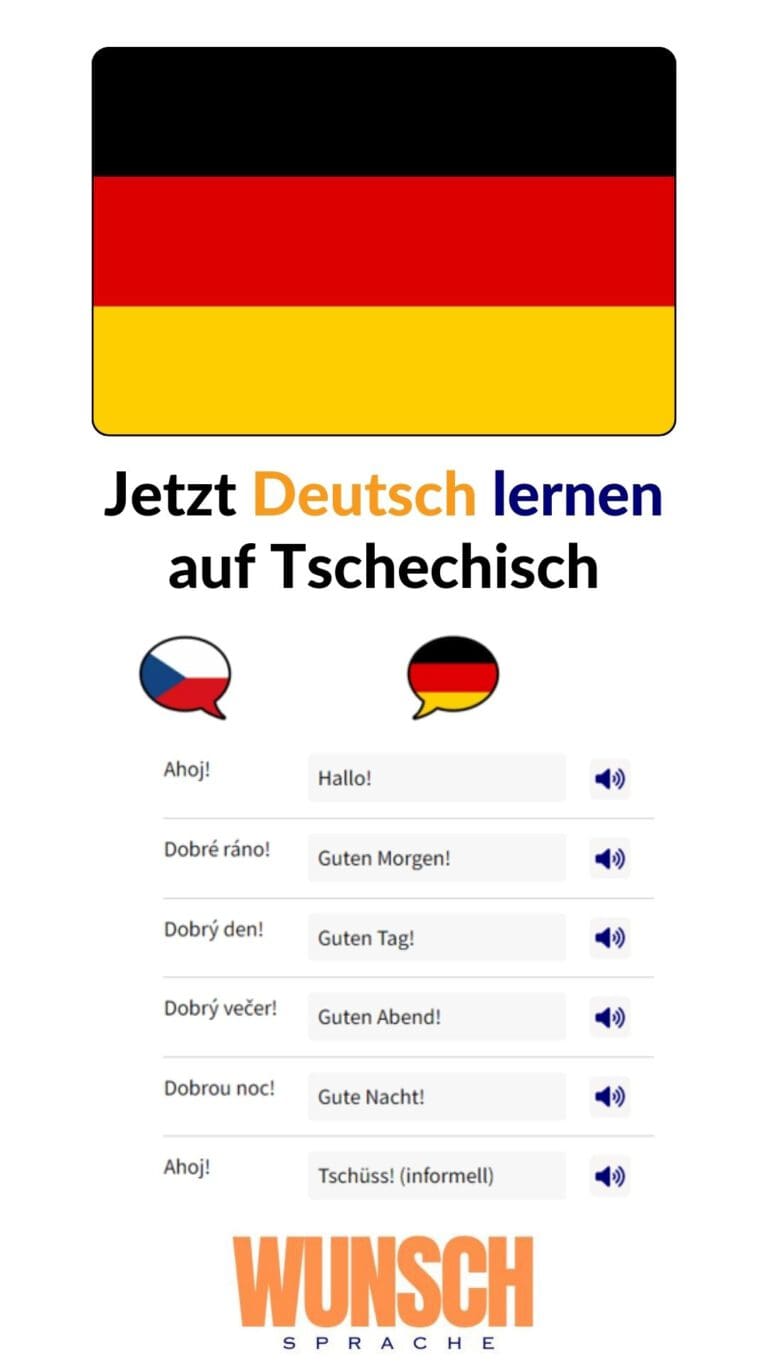 Deutsch lernen auf Tschechisch auf Pinterest merken