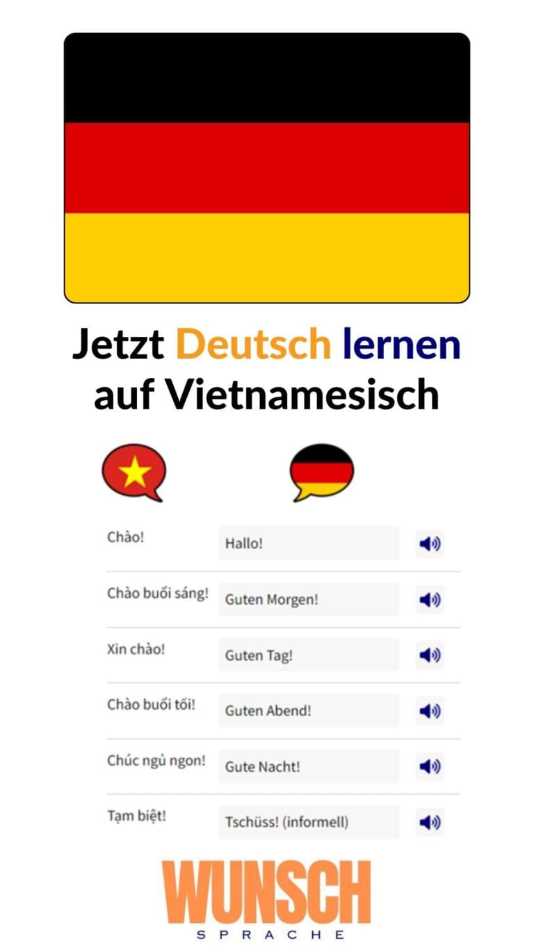 Deutsch lernen auf Vietnamesisch auf Pinterest merken