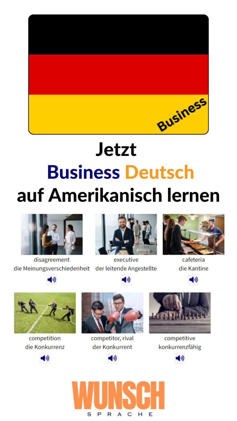 Business Deutsch auf Amerikanisch lernen Pinterest