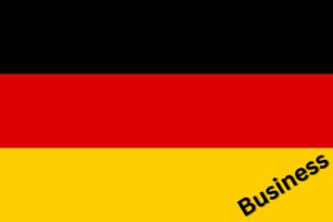 Business Deutsch auf Amerikanisch lernen Flagge Deutschland