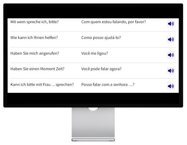Business Deutsch auf Brasilianisch lernen Konversationstrainer Desktop