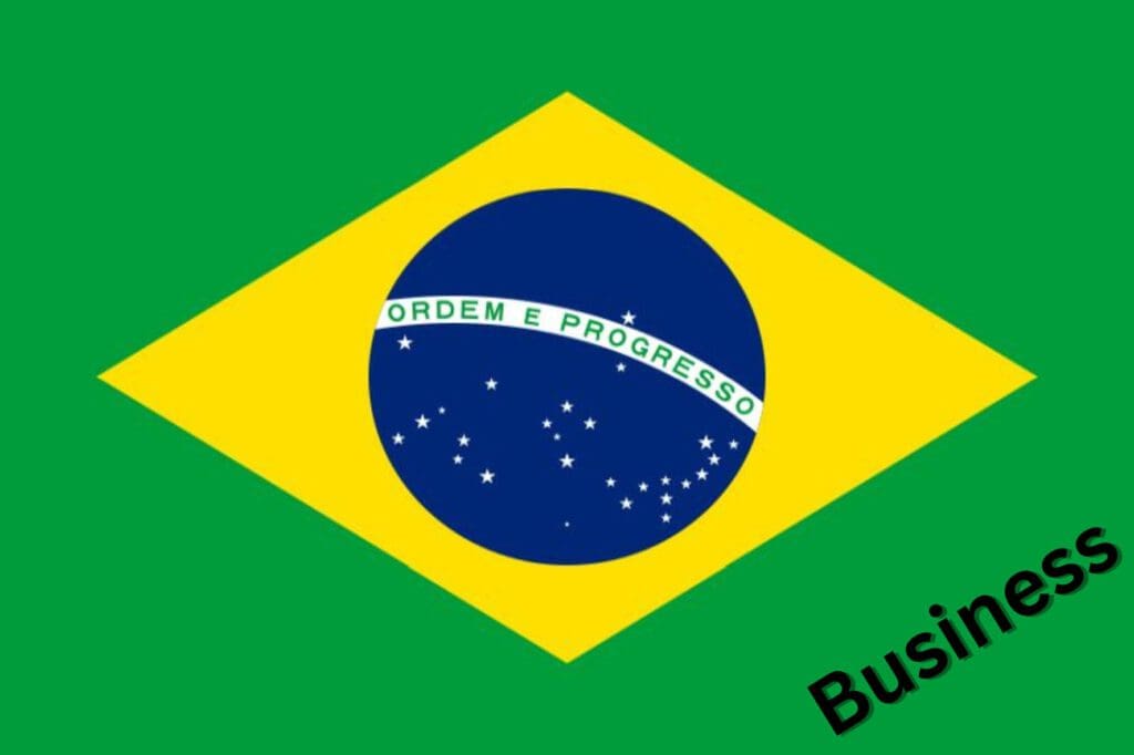 Business Deutsch auf Brasilianisch lernen Flagge Brasilien