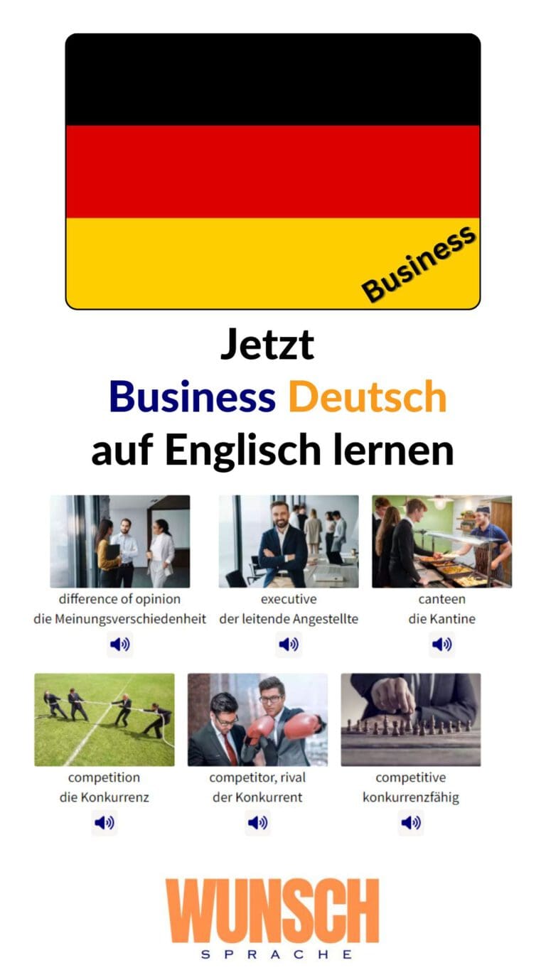 Business Deutsch auf Englisch lernen Pinterest