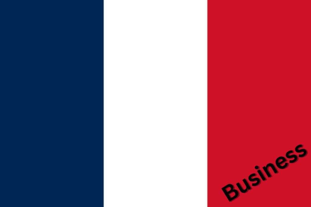 Business Deutsch auf Französisch lernen Flagge Frankreich