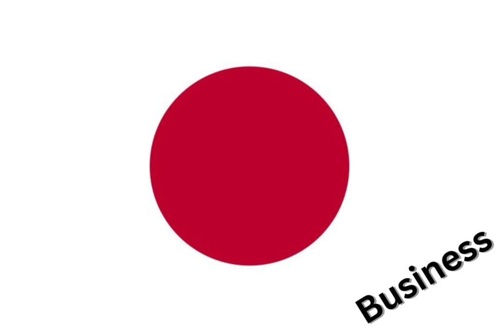 Business Deutsch auf Japanisch lernen Flagge Japan