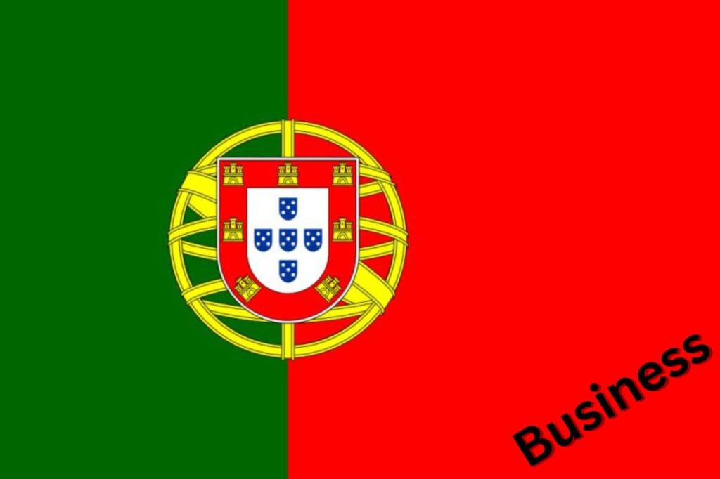 Business Deutsch auf Portugiesisch lernen Flagge Portugal