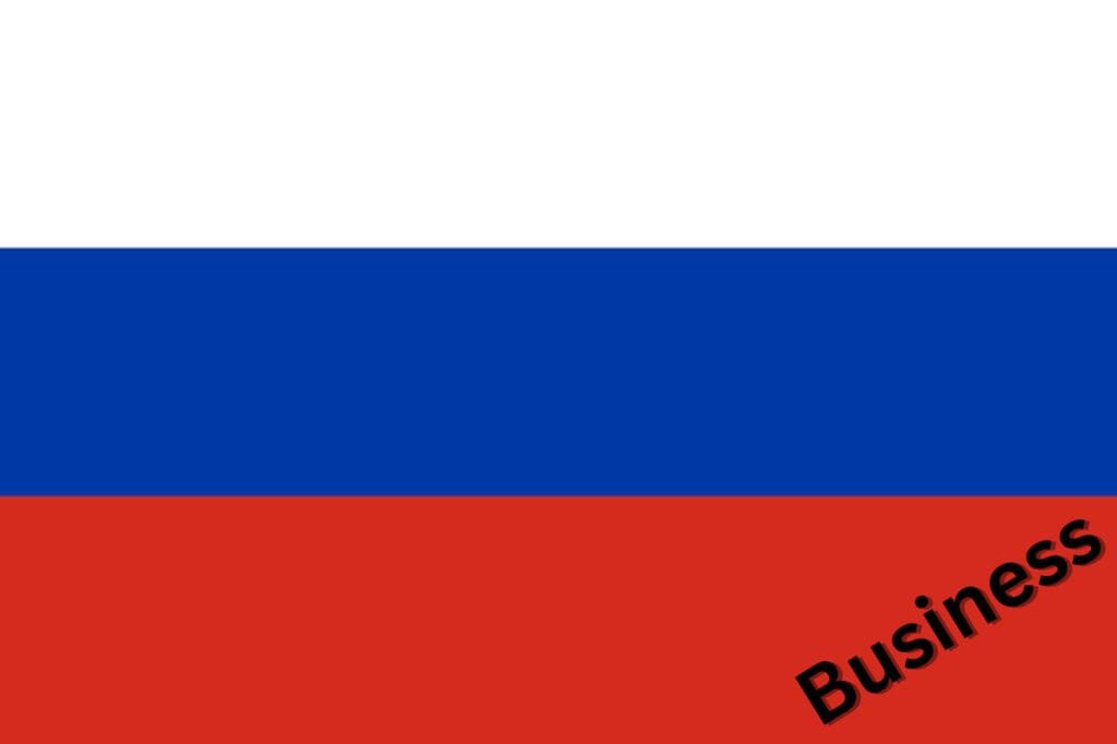 Business Deutsch auf Russisch lernen Flagge Russland