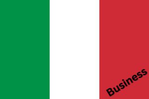 Business Italienisch lernen Flagge Italien