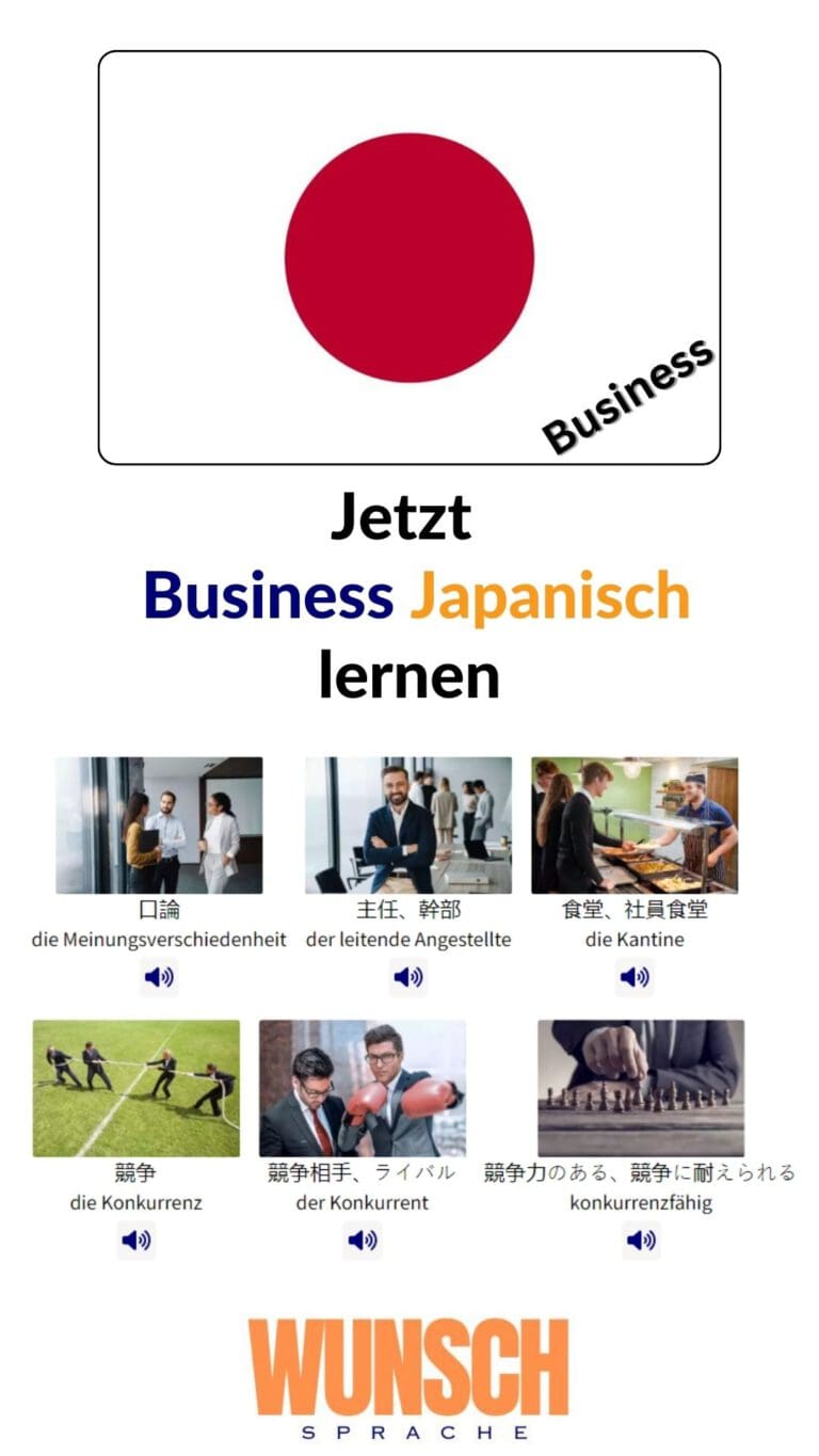 Business Japanisch lernen Pinterest