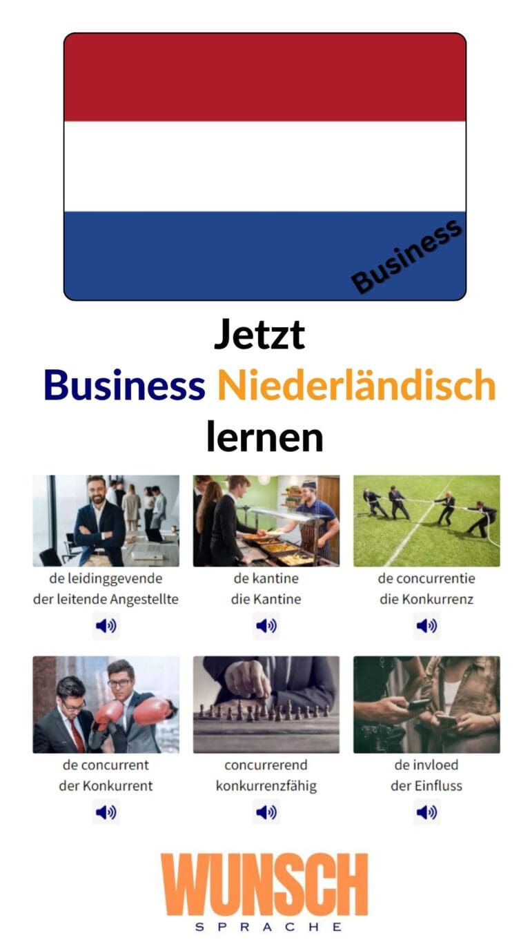 Business Niederländisch lernen Pinterest