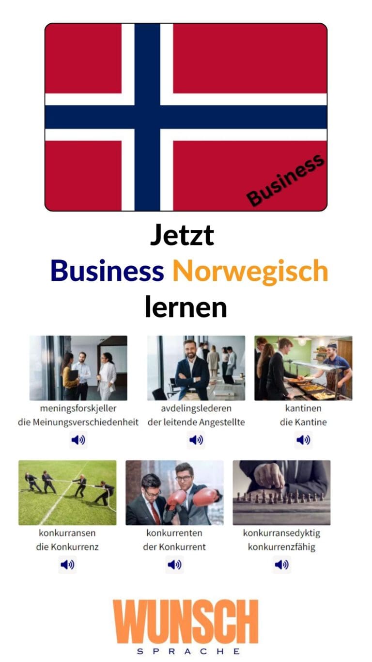 Business Norwegisch lernen Pinterest