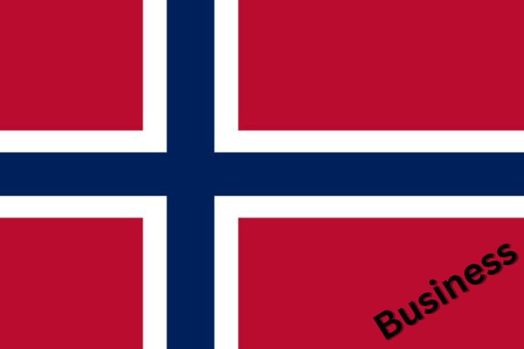Business Norwegisch lernen Flagge Norwegen