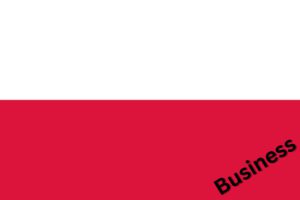 Business Polnisch lernen Flagge Polen