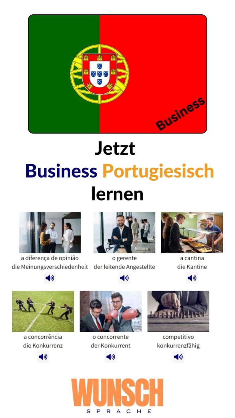 Business Portugiesisch lernen Pinterest