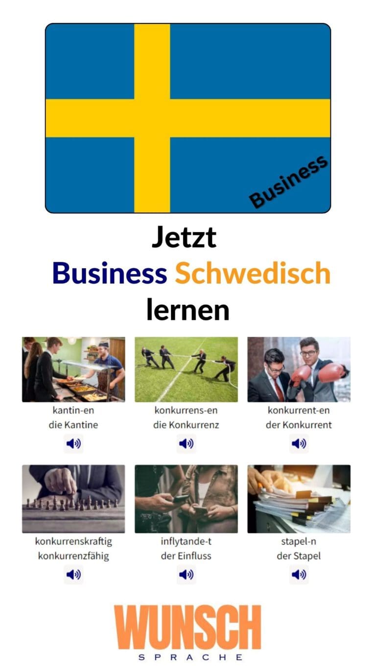 Business Schwedisch lernen Pinterest