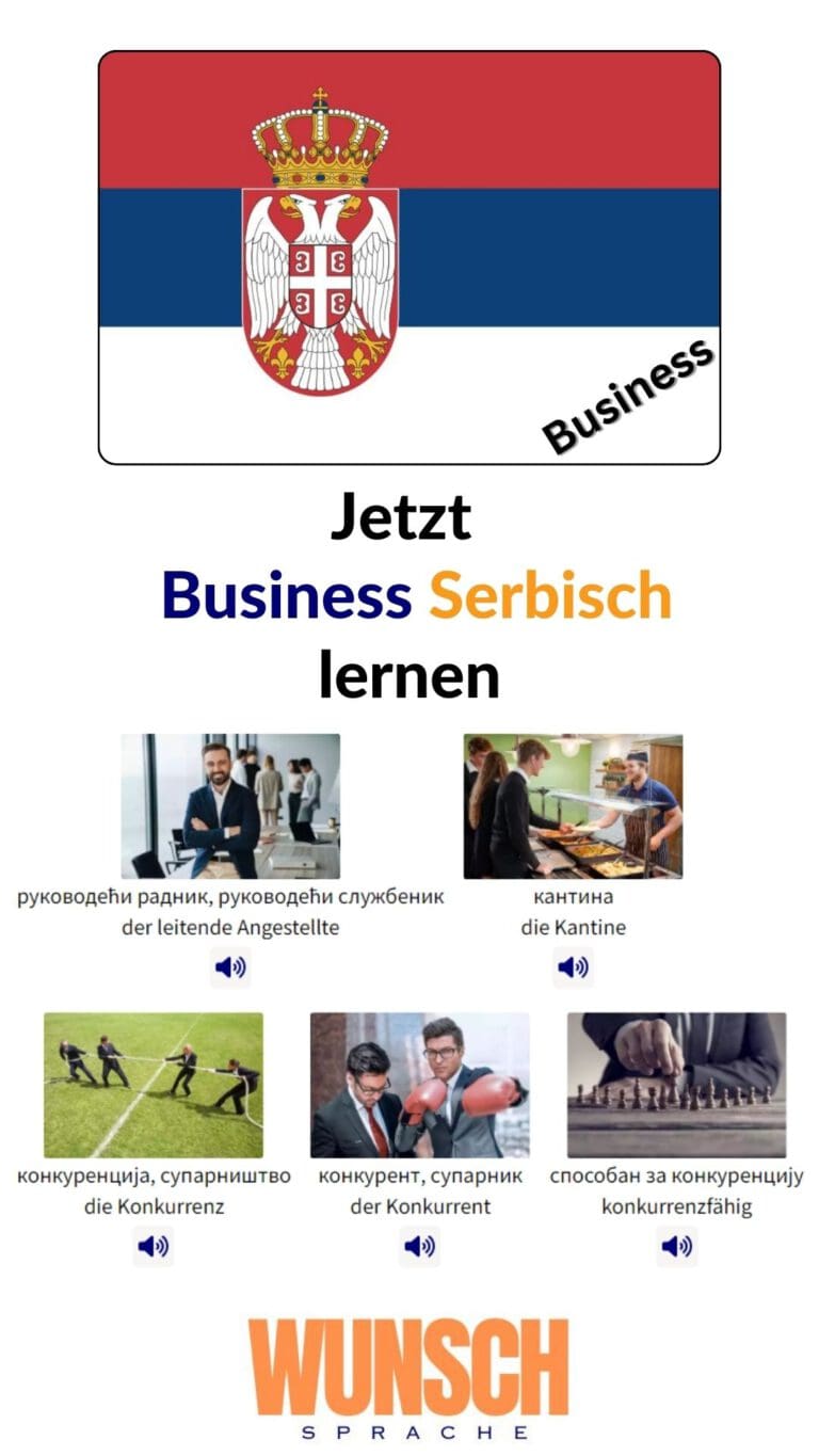 Business Serbisch lernen Pinterest