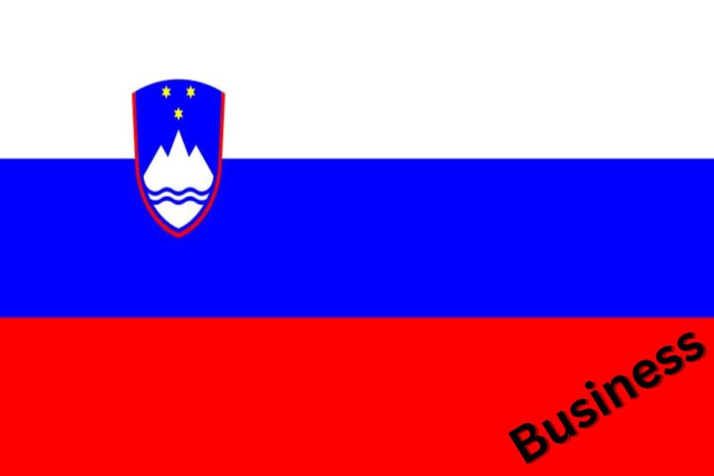 Business Slowenisch lernen Flagge Slowenien