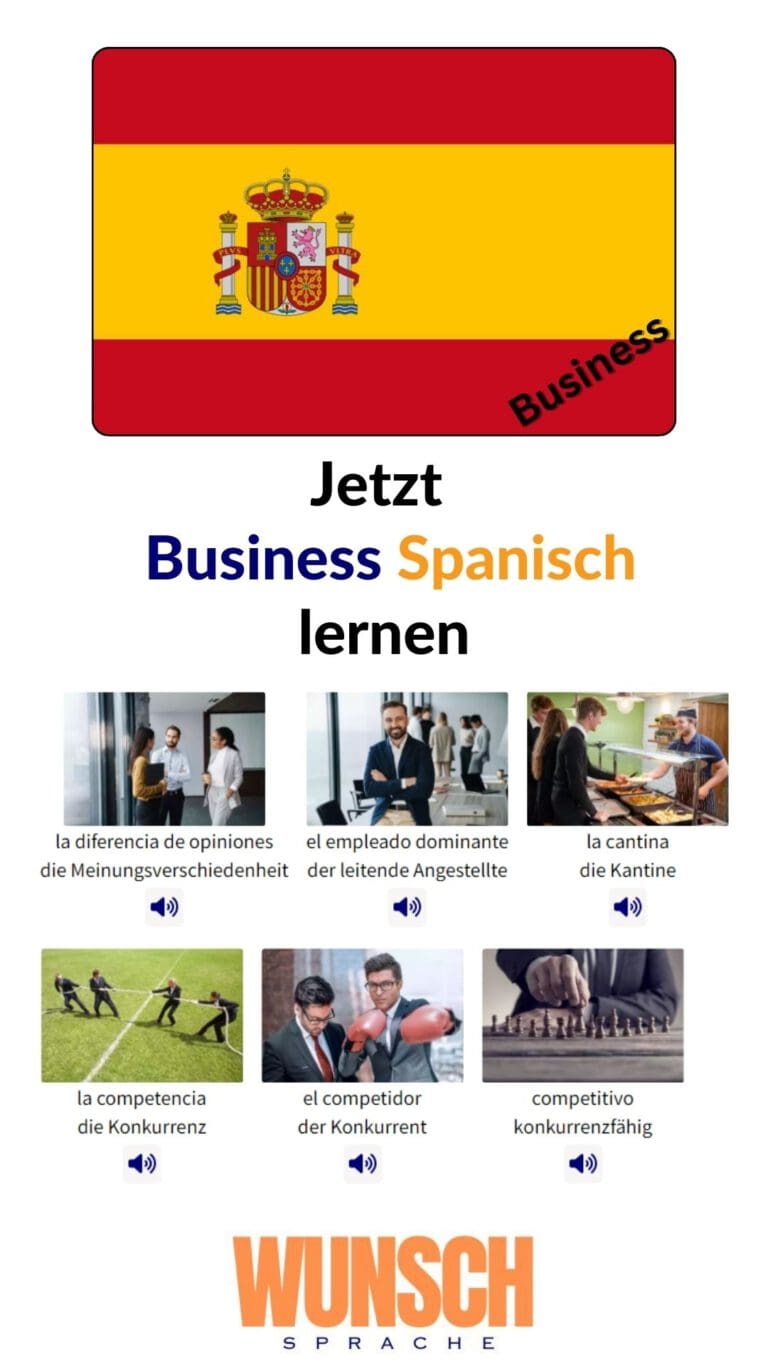 Business Spanisch lernen Pinterest