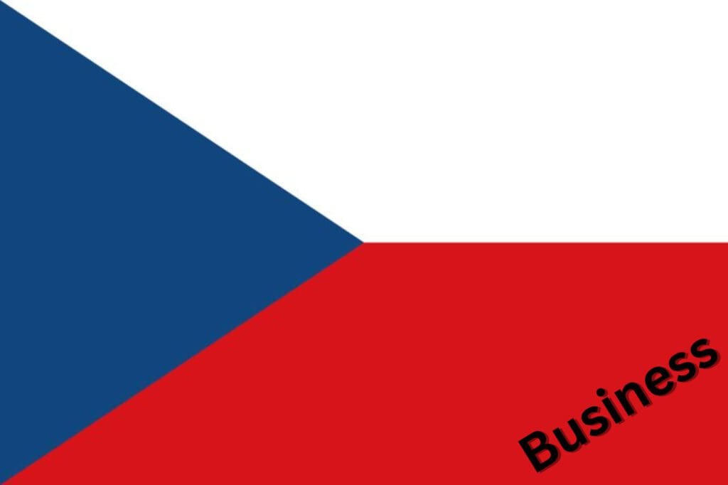 Business Tschechisch lernen Flagge Tschechien