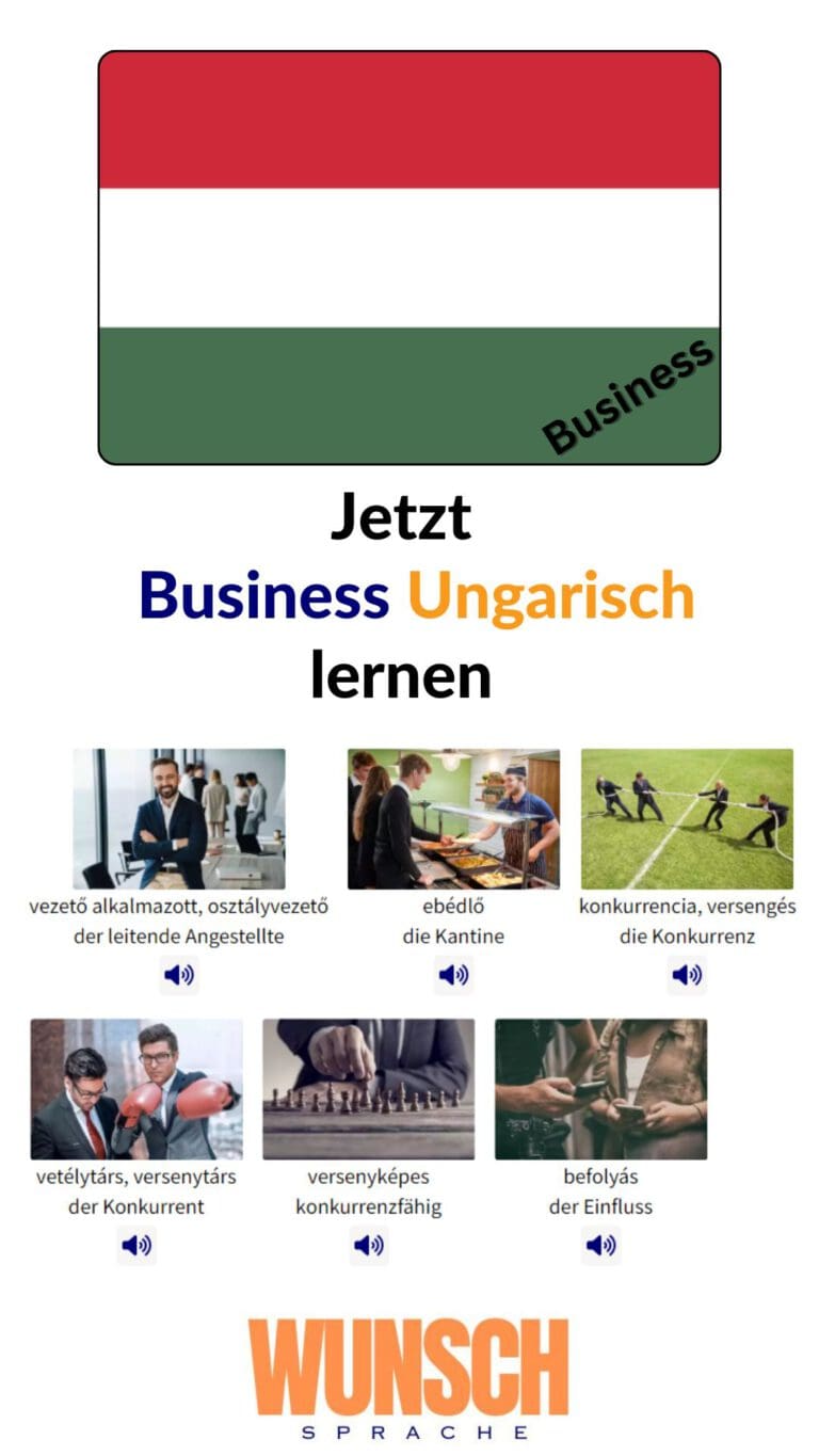 Business Ungarisch lernen Pinterest