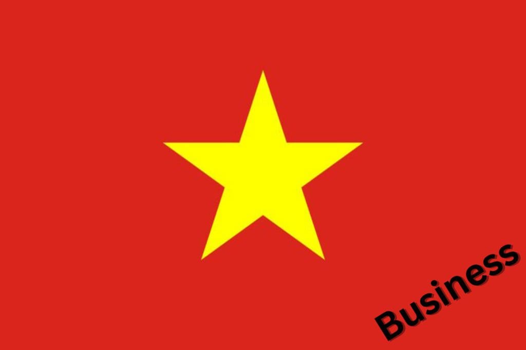 Business Vietnamesisch lernen Flagge Vietnam
