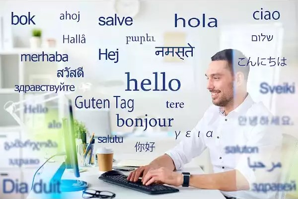 Usbekisch lernen der Übersetzer der Dolmetscher