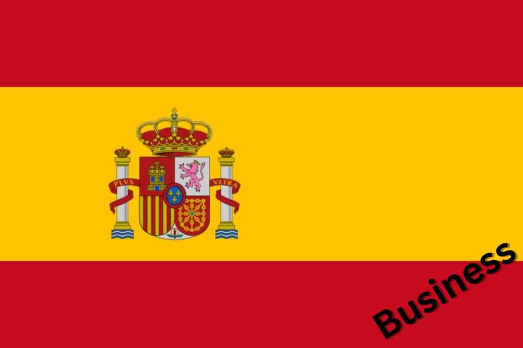 Business Deutsch auf Spanisch lernen Flagge Spanien
