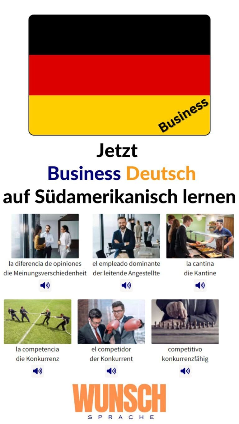 Business Deutsch auf Südamerikanisch lernen Pinterest