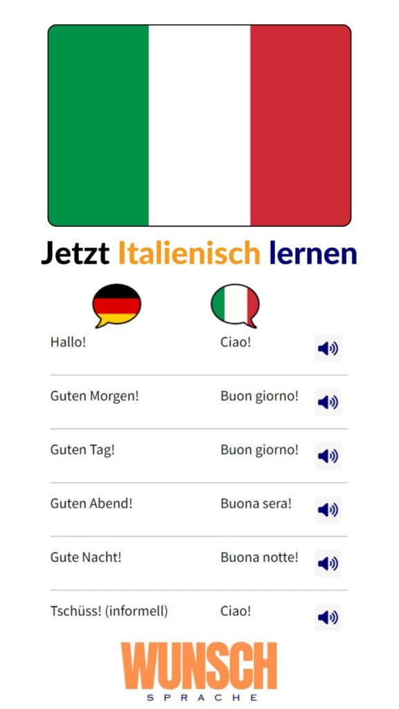 Italienisch lernen auf Pinterest merken - wunschsprache.de