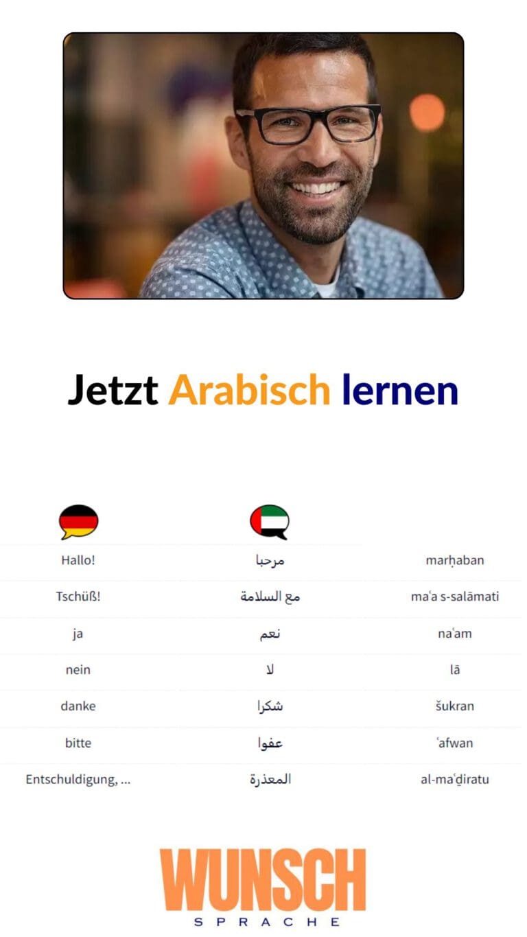 Arabisch lernen Pinterest Personen - wunschsprache.de