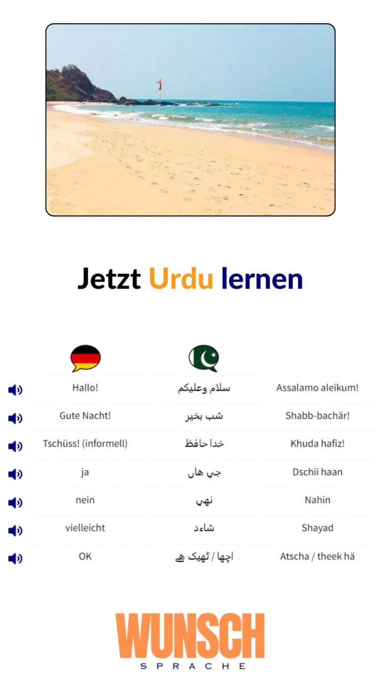 Urdu lernen Pinterest Landschaft - wunschsprache.de