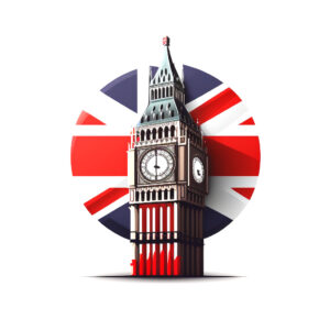 wunschsprache.de - Englisch lernen - Logo - inspiriert von Big Ben, London