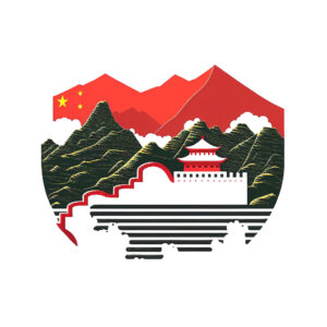 wunschsprache.de - Chinesisch lernen - Logo - inspiriert von Sehenswürdigkeiten Chinas