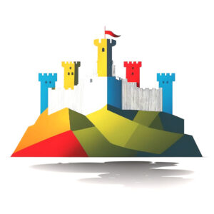 wunschsprache.de - Serbisch lernen - Logo - inspiriert von Sehenswürdigkeiten Serbiens