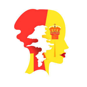 wunschsprache.de - Spanisch lernen - Logo - inspiriert von Sehenswürdigkeiten Spaniens