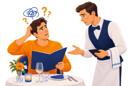 Restaurant-Vokabeln Französisch - Verwirrung beim Restaurantbesuch - wunschsprache.de